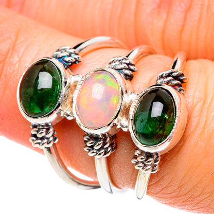 Ethiopian Opal Rings handcrafted by Ana Silver Co - RING89195