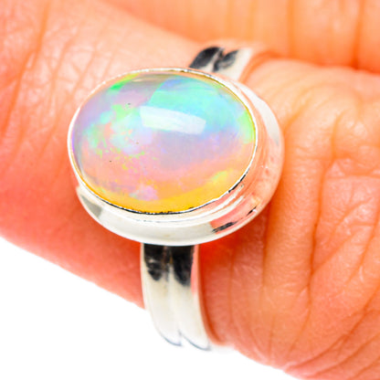 Ethiopian Opal Rings handcrafted by Ana Silver Co - RING89196