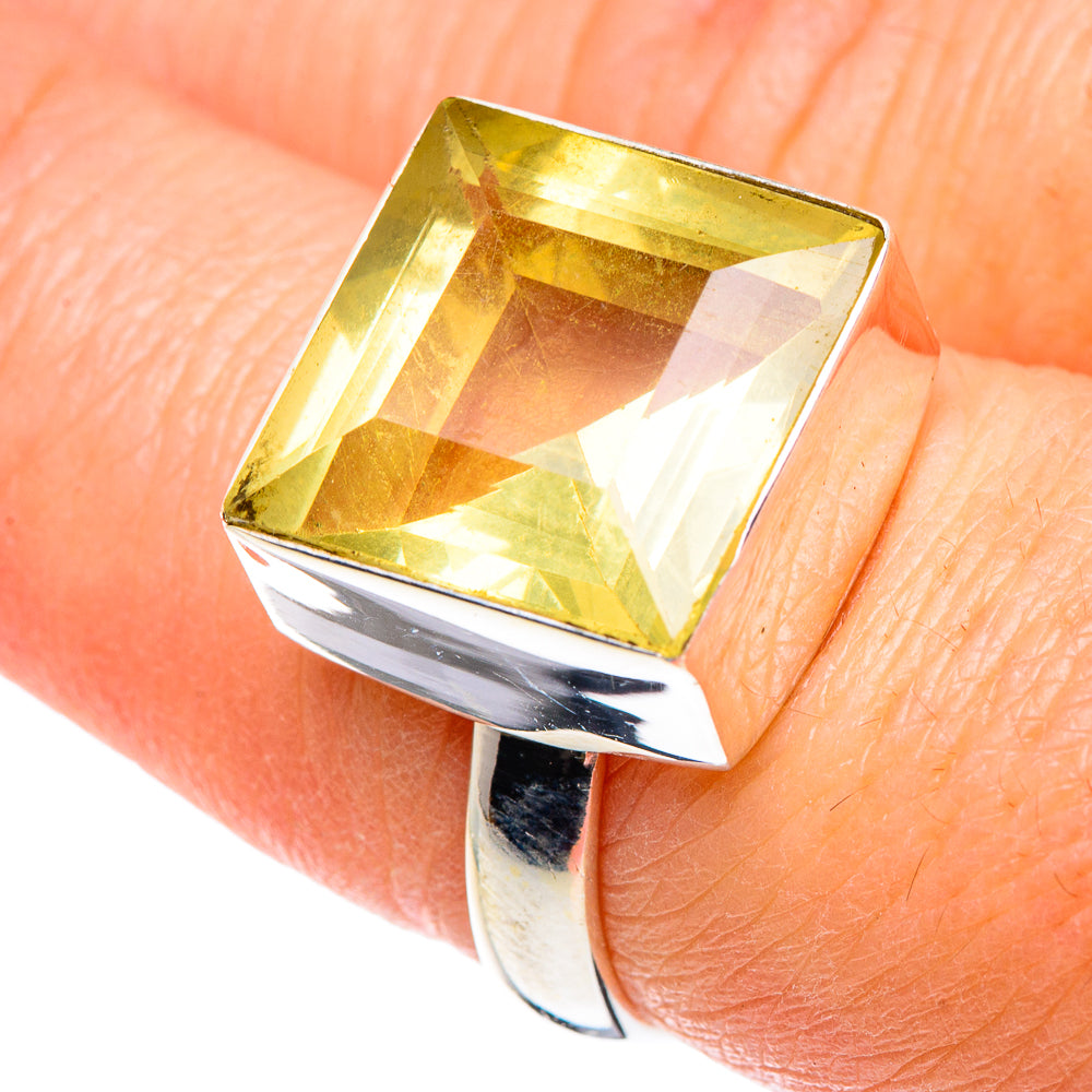 Lemon Quartz Rings handcrafted by Ana Silver Co - RING89199