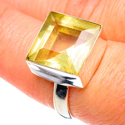 Lemon Quartz Rings handcrafted by Ana Silver Co - RING89199