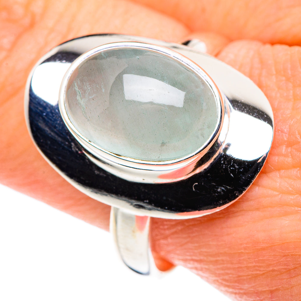 Aqua Chalcedony Rings handcrafted by Ana Silver Co - RING89202
