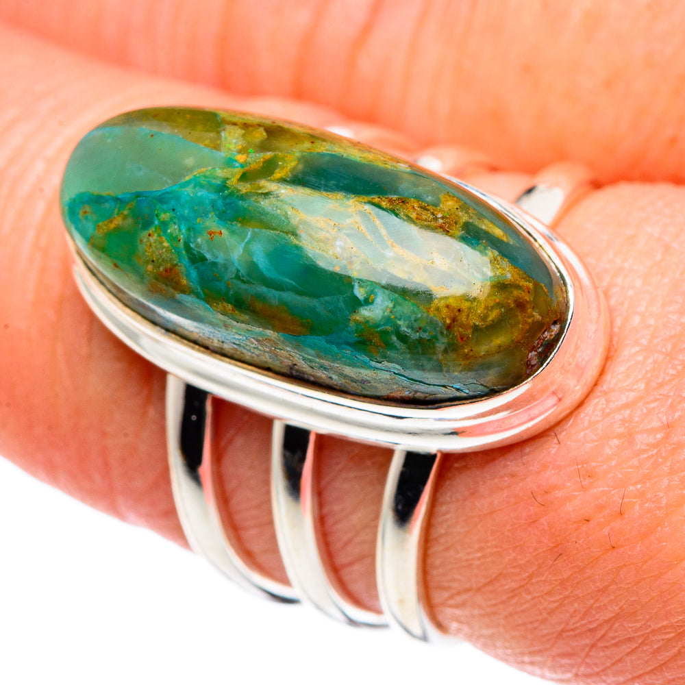 Peruvian Opal Rings handcrafted by Ana Silver Co - RING89203