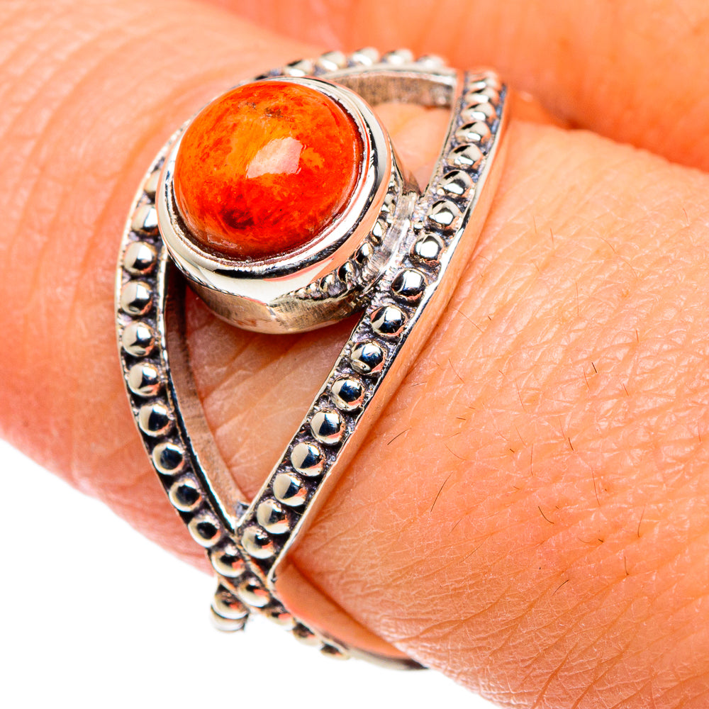 Sponge Coral Rings handcrafted by Ana Silver Co - RING89210