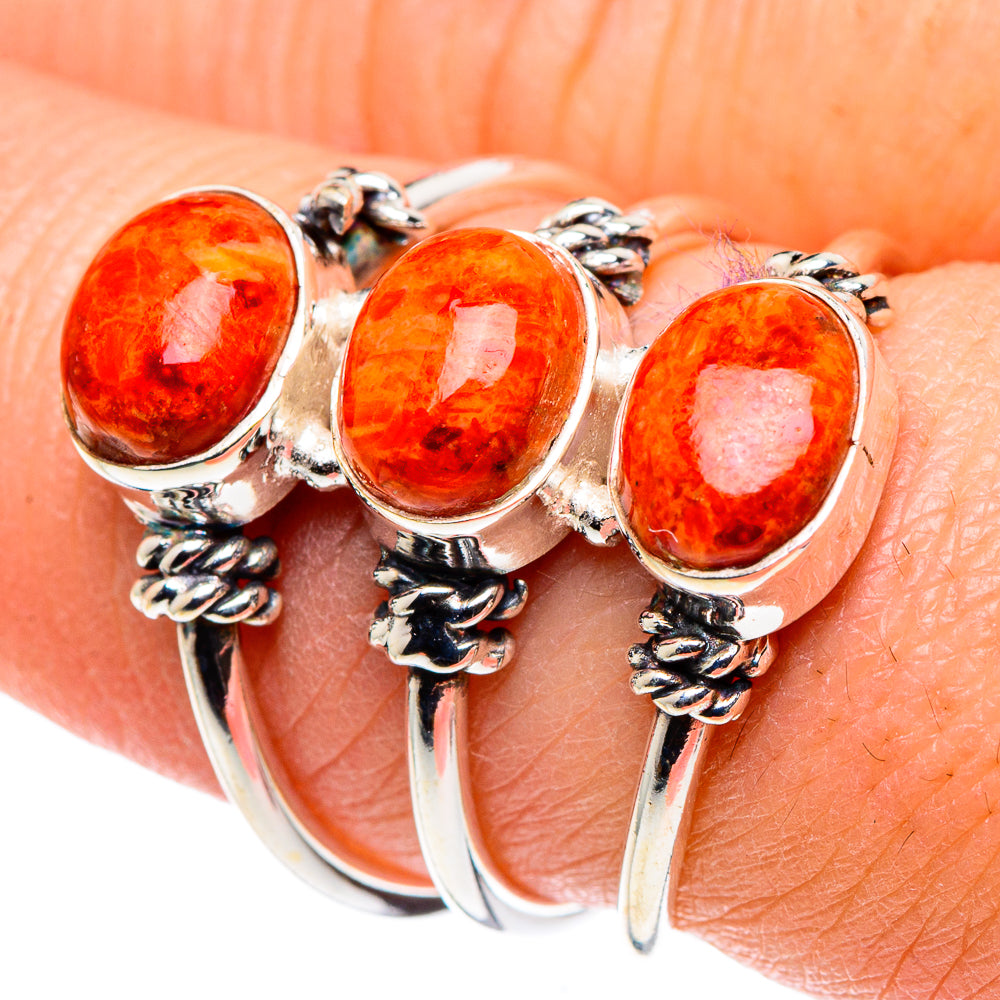 Sponge Coral Rings handcrafted by Ana Silver Co - RING89212