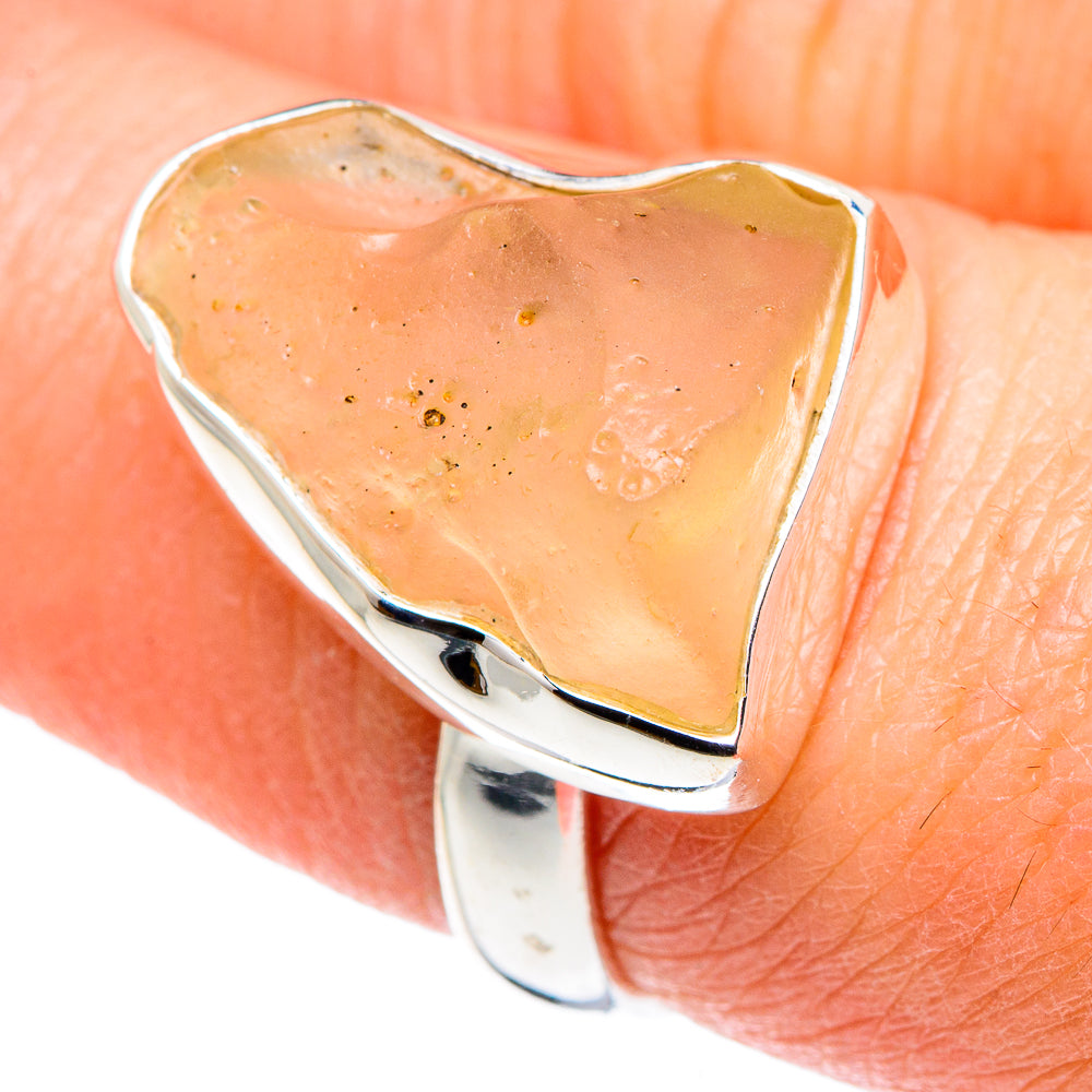 Libyan Glass Rings handcrafted by Ana Silver Co - RING89213