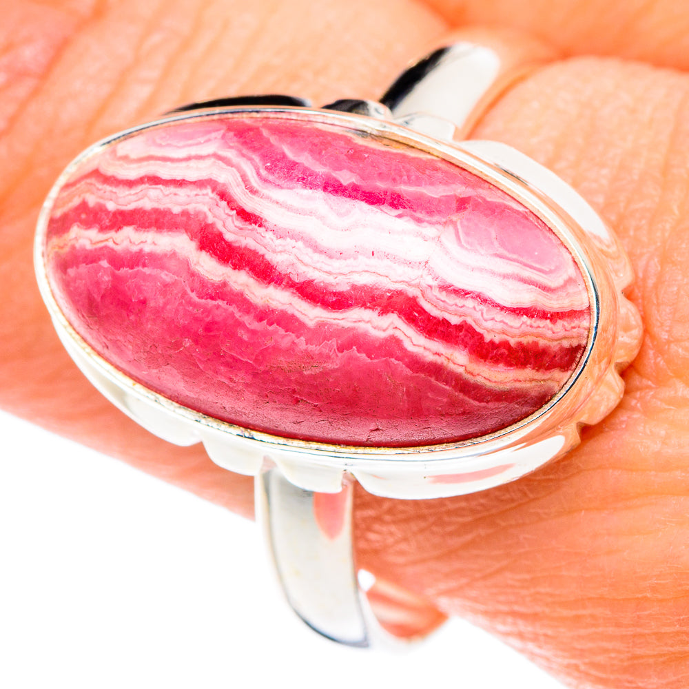 Rhodochrosite Rings handcrafted by Ana Silver Co - RING89215