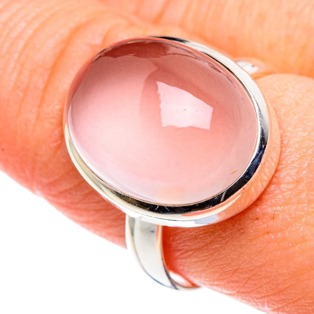 Rose Quartz Rings handcrafted by Ana Silver Co - RING89217