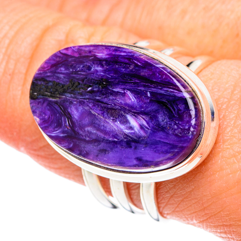 Charoite Rings handcrafted by Ana Silver Co - RING89218