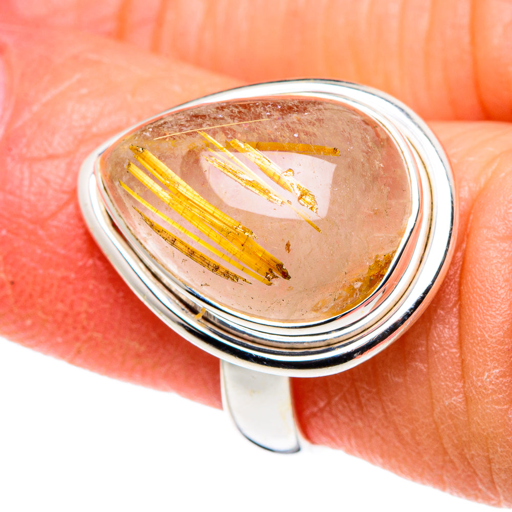 Rutilated Quartz Rings handcrafted by Ana Silver Co - RING89220