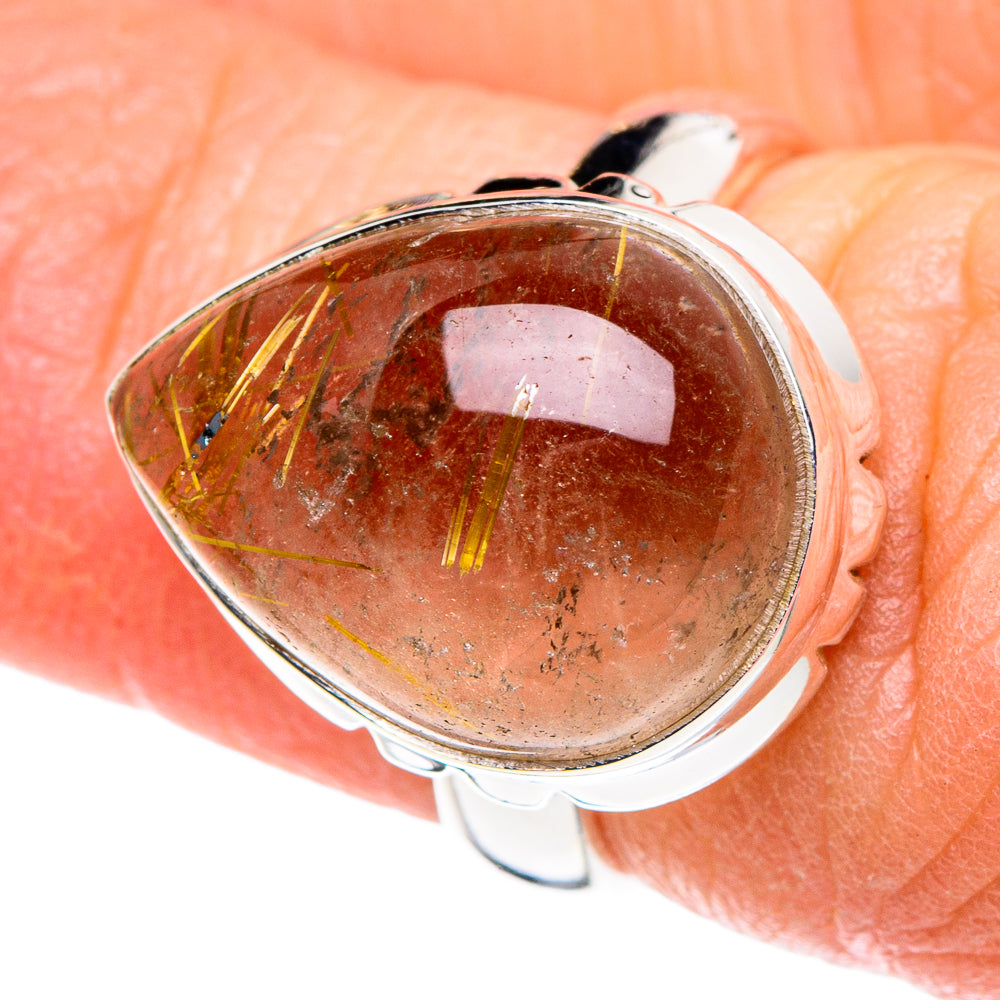 Rutilated Quartz Rings handcrafted by Ana Silver Co - RING89221