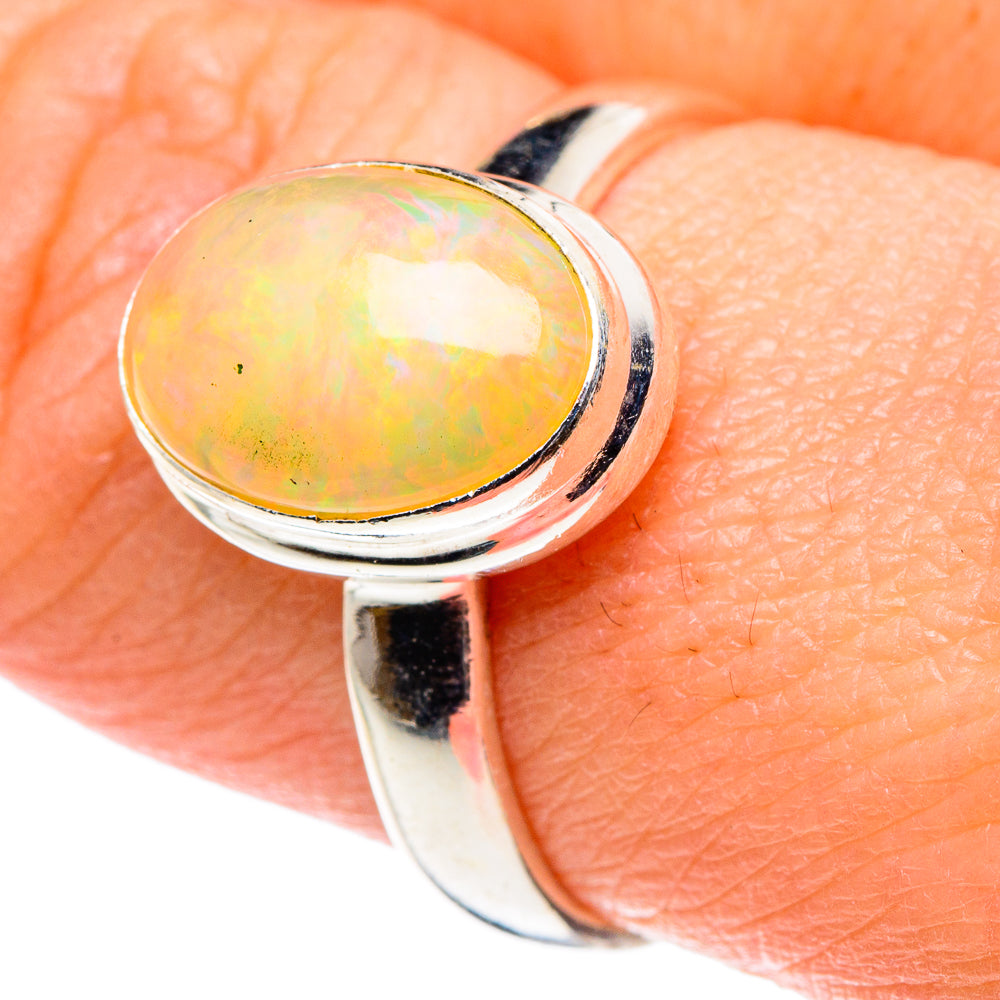 Ethiopian Opal Rings handcrafted by Ana Silver Co - RING89223
