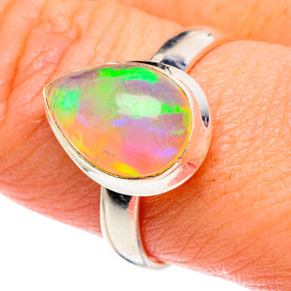 Ethiopian Opal Rings handcrafted by Ana Silver Co - RING89224