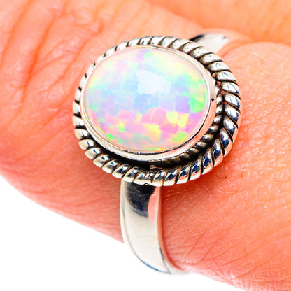 Ethiopian Opal Rings handcrafted by Ana Silver Co - RING89225