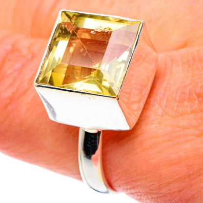 Lemon Quartz Rings handcrafted by Ana Silver Co - RING89226
