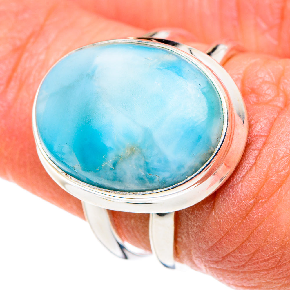 Larimar Rings handcrafted by Ana Silver Co - RING89232