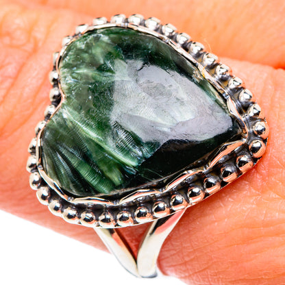 Seraphinite Rings handcrafted by Ana Silver Co - RING89234