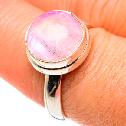 Pink Moonstone Rings handcrafted by Ana Silver Co - RING89241