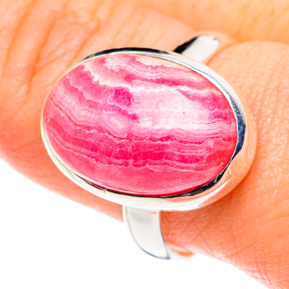 Rhodochrosite Rings handcrafted by Ana Silver Co - RING89243