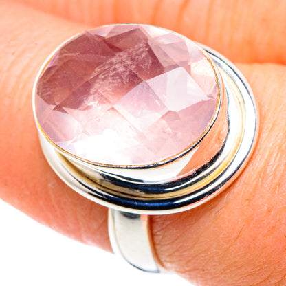 Rose Quartz Rings handcrafted by Ana Silver Co - RING89244