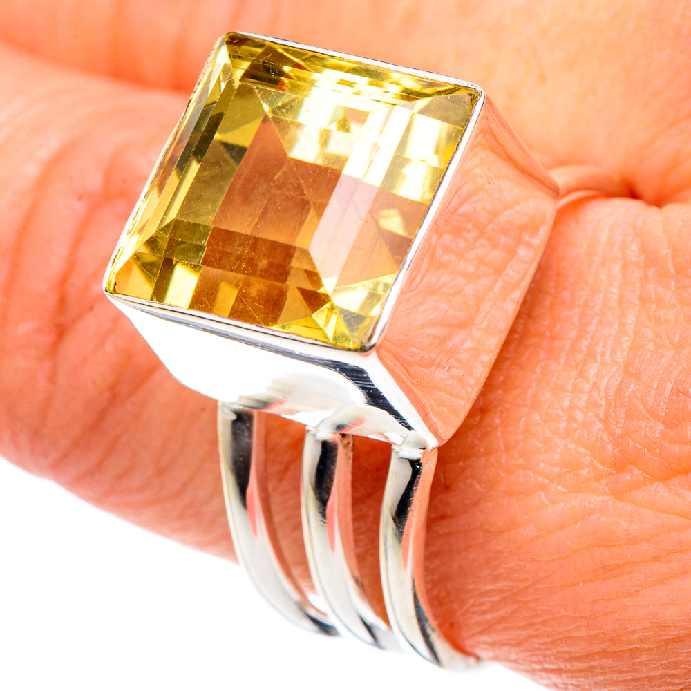 Lemon Quartz Rings handcrafted by Ana Silver Co - RING89252