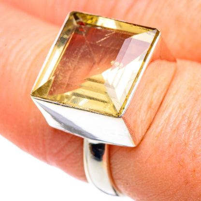 Lemon Quartz Rings handcrafted by Ana Silver Co - RING89254