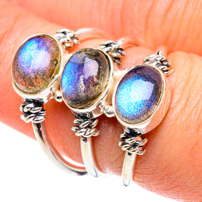 Labradorite Rings handcrafted by Ana Silver Co - RING89255