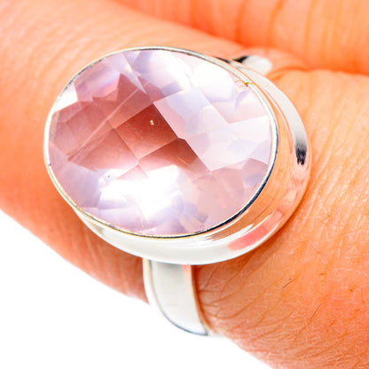 Rose Quartz Rings handcrafted by Ana Silver Co - RING89268