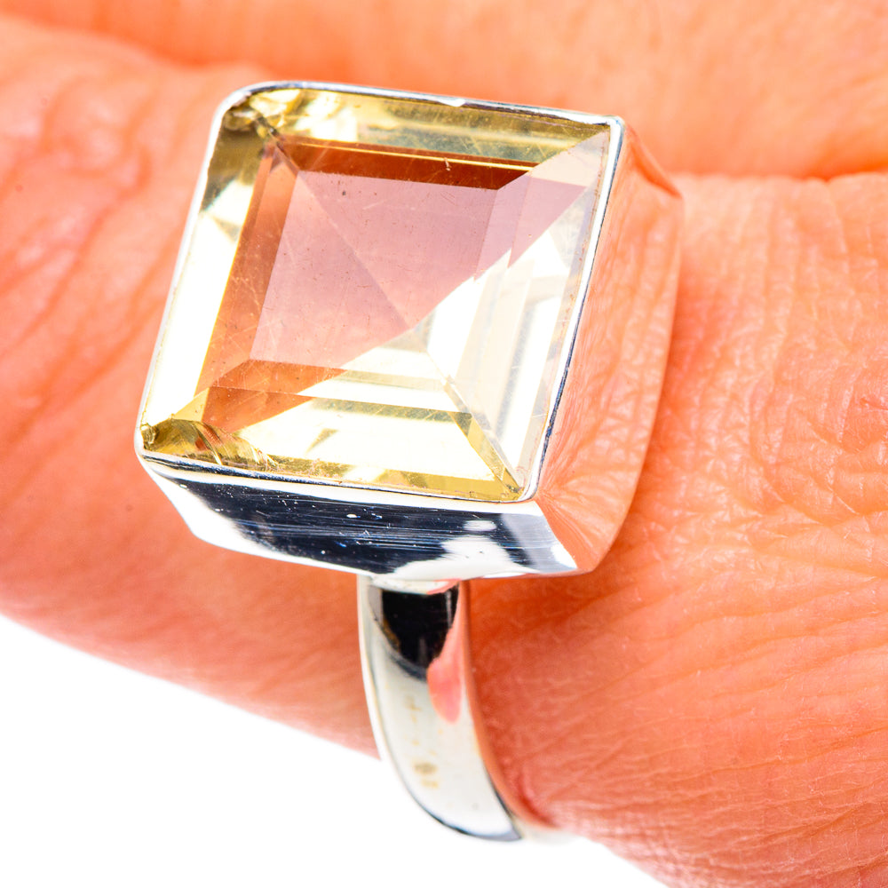 Lemon Quartz Rings handcrafted by Ana Silver Co - RING89274