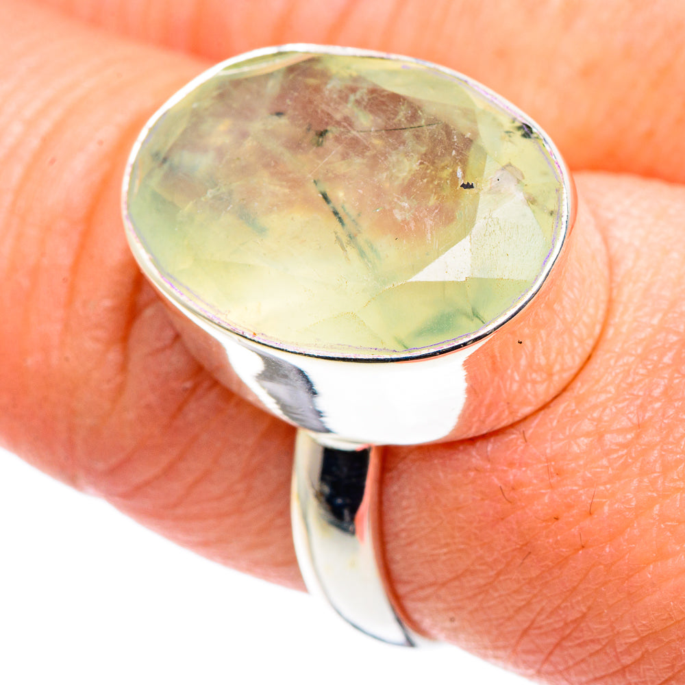 Prehnite Rings handcrafted by Ana Silver Co - RING89285