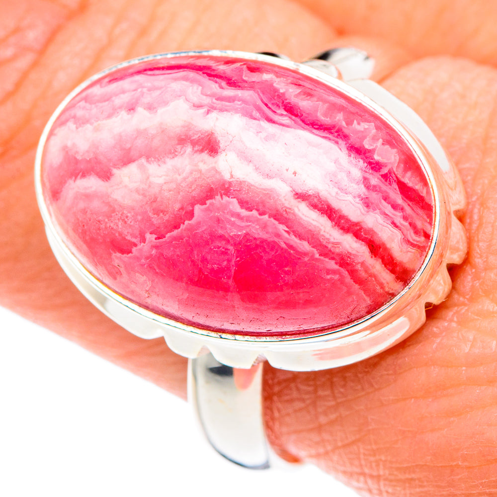 Rhodochrosite Rings handcrafted by Ana Silver Co - RING89287