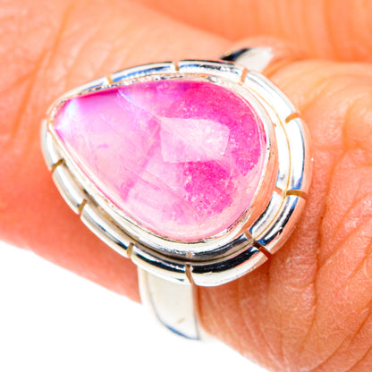 Pink Moonstone Rings handcrafted by Ana Silver Co - RING89290