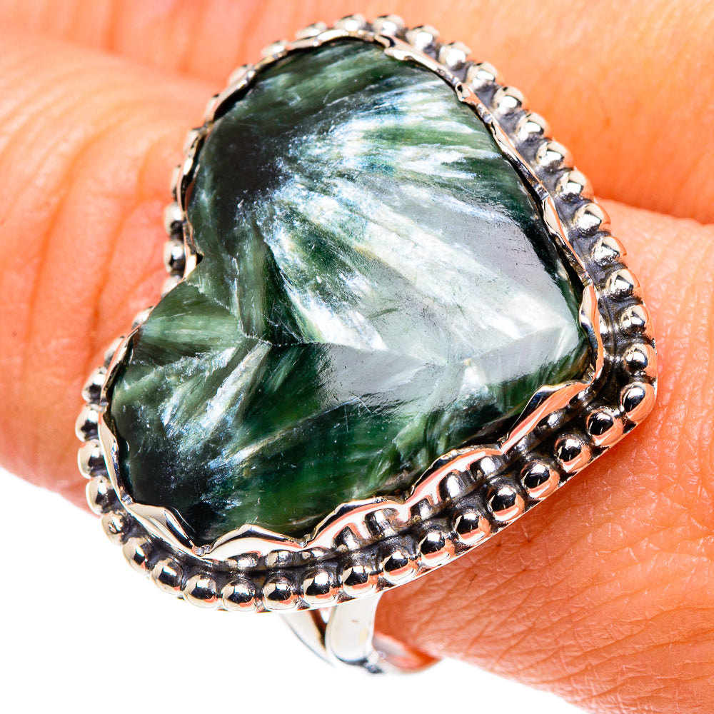 Seraphinite Rings handcrafted by Ana Silver Co - RING89302