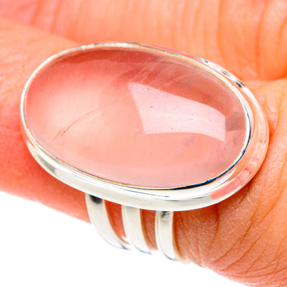 Rose Quartz Rings handcrafted by Ana Silver Co - RING89310