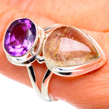 Rutilated Quartz Rings handcrafted by Ana Silver Co - RING89323