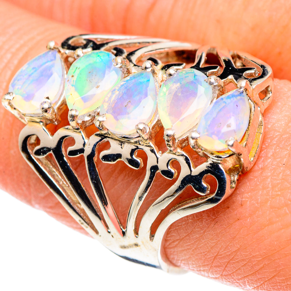 Ethiopian Opal Rings handcrafted by Ana Silver Co - RING89329