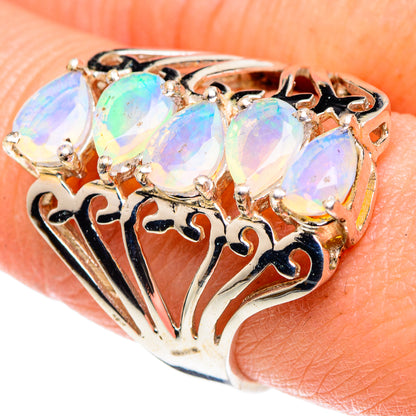 Ethiopian Opal Rings handcrafted by Ana Silver Co - RING89329