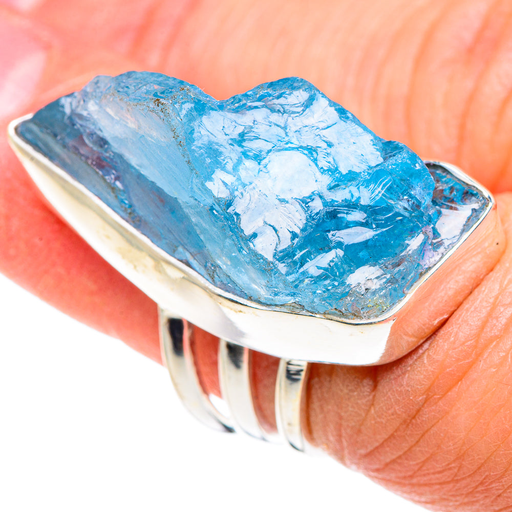 Aquamarine Rings handcrafted by Ana Silver Co - RING89334