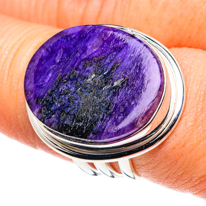 Charoite Rings handcrafted by Ana Silver Co - RING89347