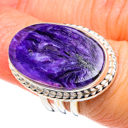 Charoite Rings handcrafted by Ana Silver Co - RING89348