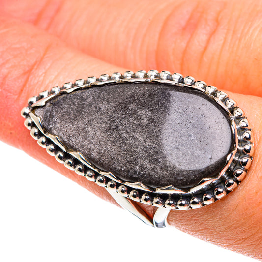 Gold Sheen Obsidian Rings handcrafted by Ana Silver Co - RING89364