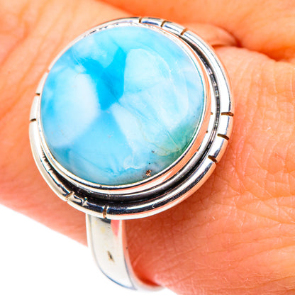 Larimar Rings handcrafted by Ana Silver Co - RING89378