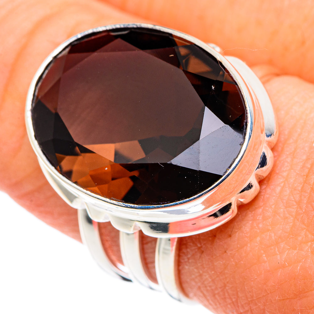 Smoky Quartz Rings handcrafted by Ana Silver Co - RING89386