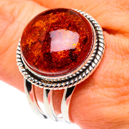 Baltic Amber Rings handcrafted by Ana Silver Co - RING89387
