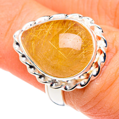 Rutilated Quartz Rings handcrafted by Ana Silver Co - RING89398