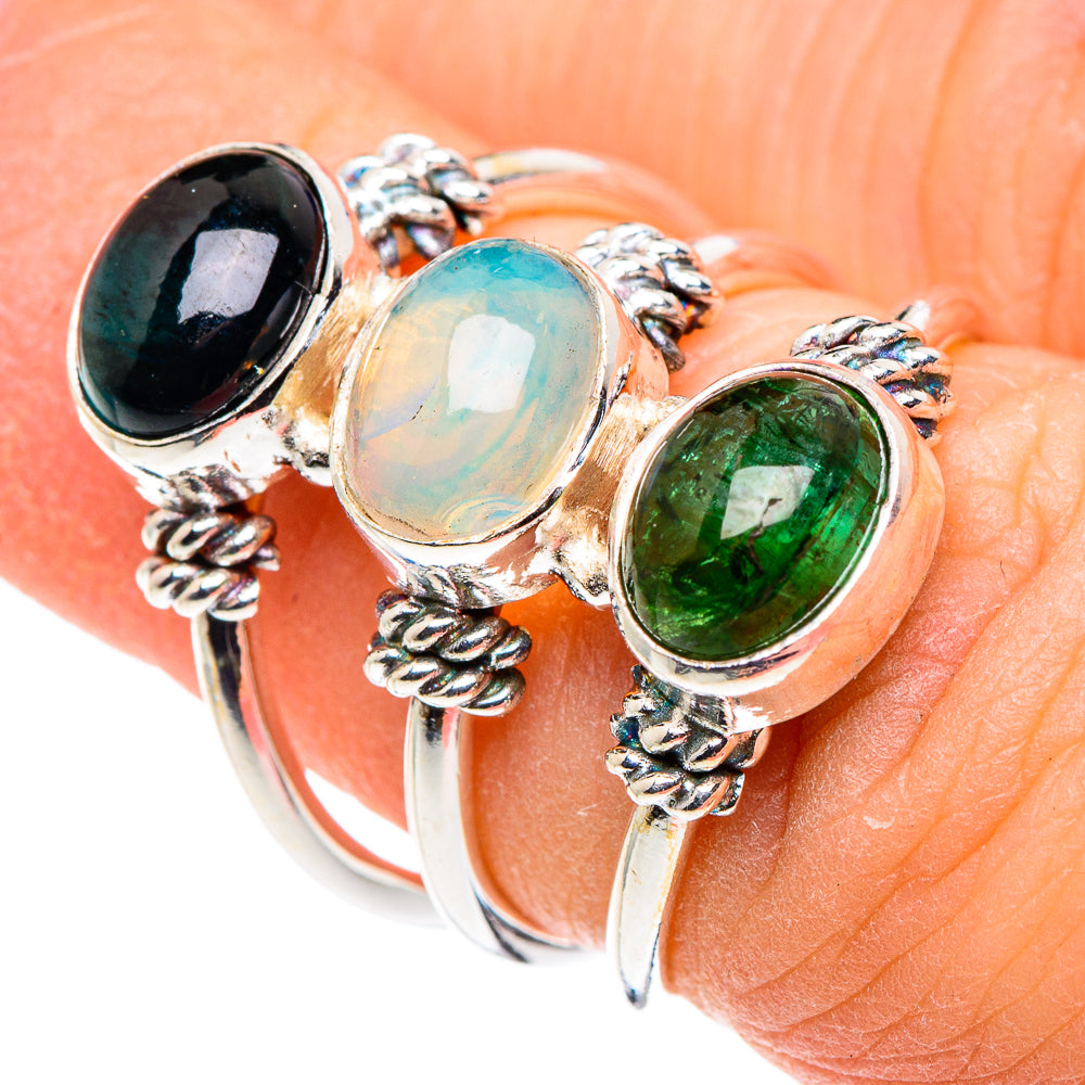 Ethiopian Opal Rings handcrafted by Ana Silver Co - RING89405