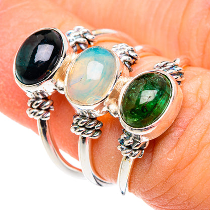 Ethiopian Opal Rings handcrafted by Ana Silver Co - RING89405