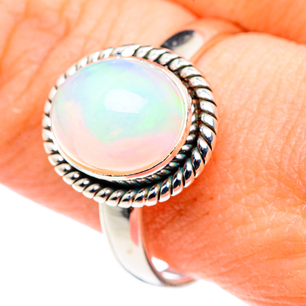 Ethiopian Opal Rings handcrafted by Ana Silver Co - RING89406