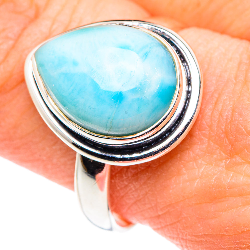 Larimar Rings handcrafted by Ana Silver Co - RING89410