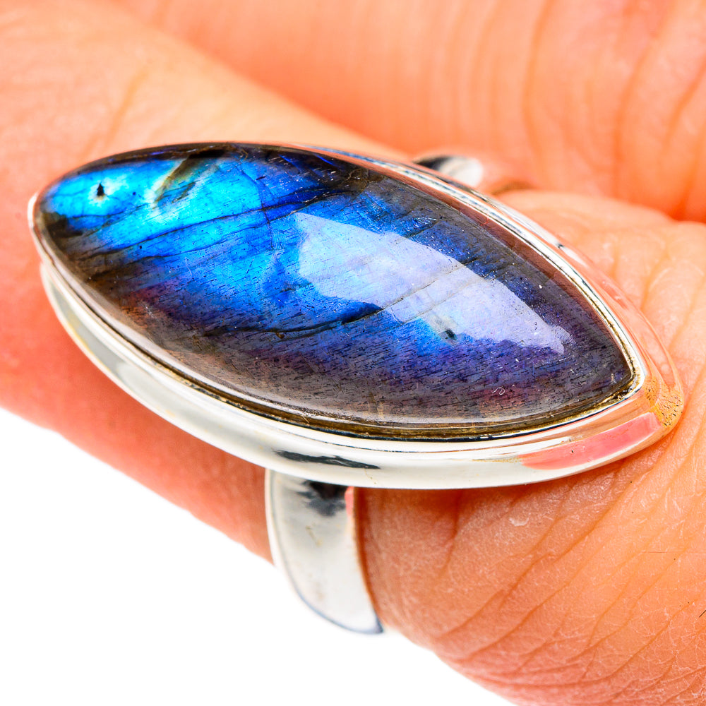 Labradorite Rings handcrafted by Ana Silver Co - RING89411
