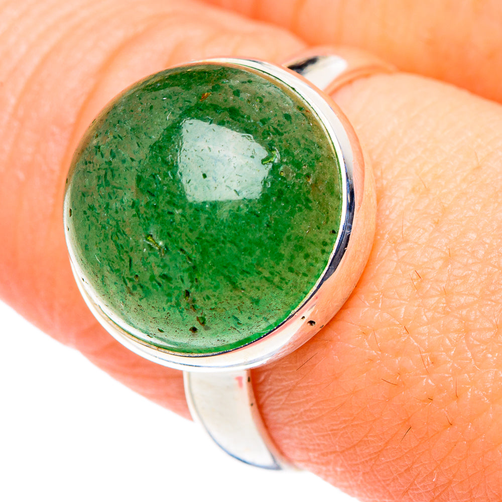 Green Aventurine Rings handcrafted by Ana Silver Co - RING89419